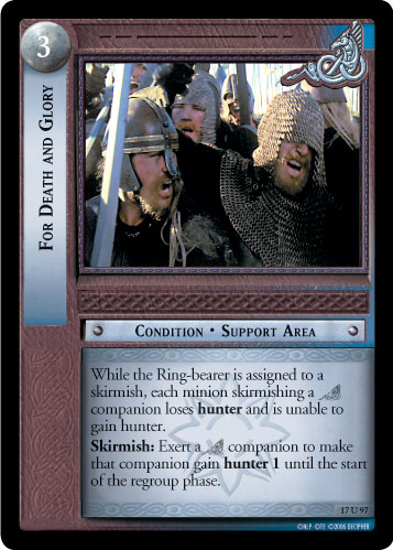 For Death and Glory (17U97) Card Image
