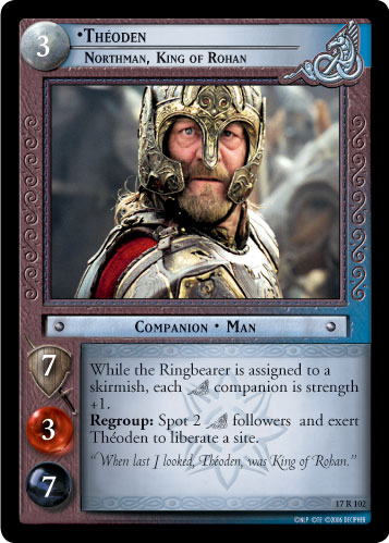 Theoden, Northman, King of Rohan (17R102) Card Image