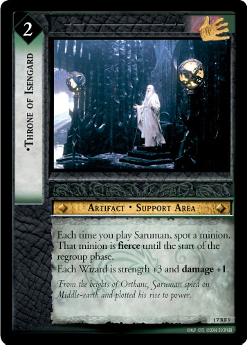 Throne of Isengard (F) (17RF9) Card Image