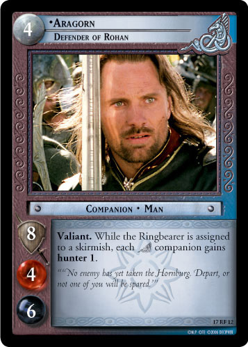 Aragorn, Defender of Rohan (F) (17RF12) Card Image