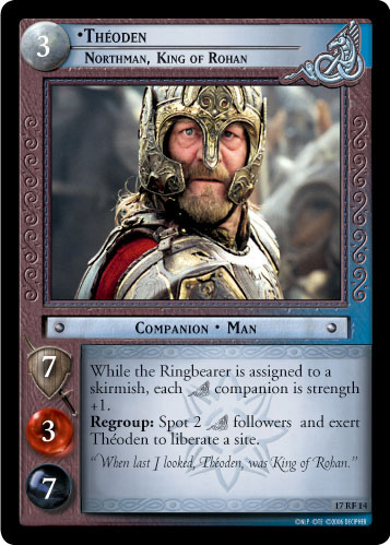 Theoden, Northman, King of Rohan (F) (17RF14) Card Image