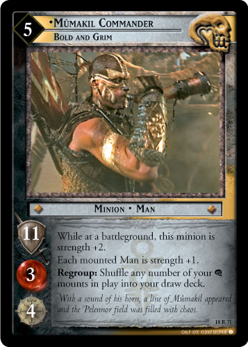 Mumakil Commander, Bold and Grim (18R71) Card Image