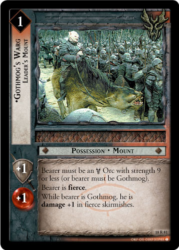 Gothmog's Warg, Leader's Mount (18R81) Card Image
