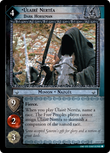Ulaire Nertea, Dark Horseman (19P38) Card Image
