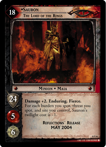 Sauron, The Lord of the Rings (P) (0P54) Card Image