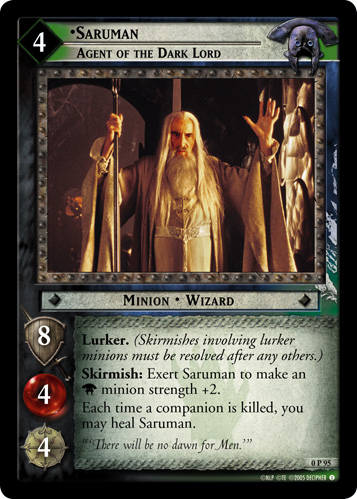 Saruman, Agent of the Dark Lord (P) (0P95) Card Image