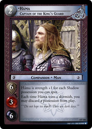 Hama, Captain of the King's Guard (P) (0P106) Card Image
