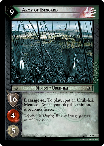 Army of Isengard (W) (0W7) Card Image