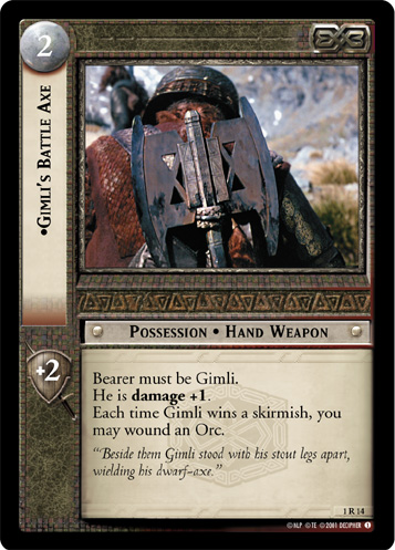 Gimli's Battle Axe (1R14) Card Image
