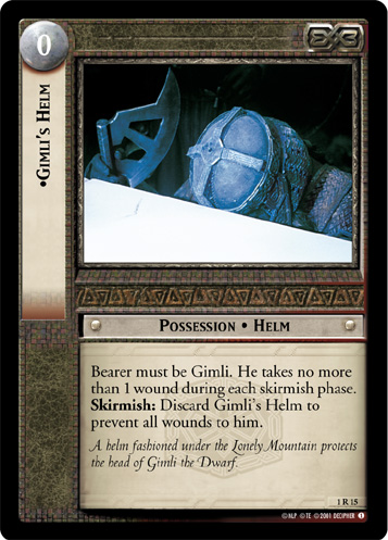 P LOTR: Axe of Erebor Lord of the Rings TCG Decipher Lightly Played 