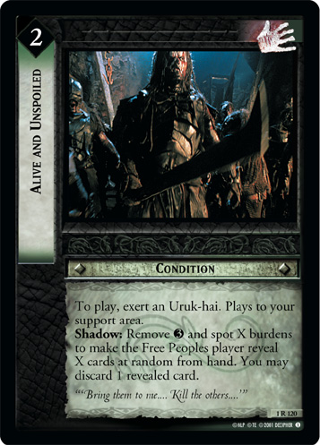 Alive and Unspoiled (1R120) Card Image