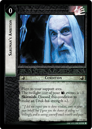 Saruman's Ambition (1C133) Card Image