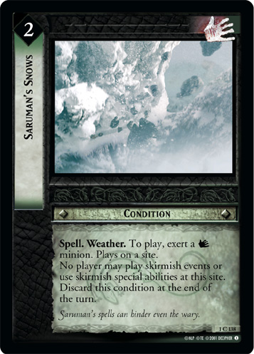 Saruman's Snows (1C138) Card Image