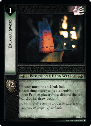 Uruk-hai Sword (1C160) Card Image