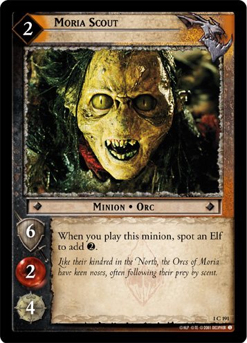 Lord Of The Rings CCG FotR Foil Card 1.C21 Lord Of Moria 