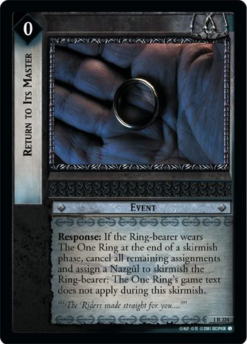 Return to Its Master (1R224) Card Image