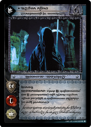 Ulaire Enquea, Lieutenant of Morgul (T) (1U231T) Card Image