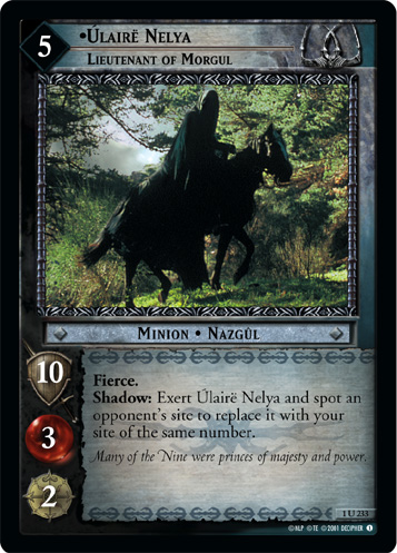 Ulaire Nelya, Lieutenant of Morgul (1U233) Card Image