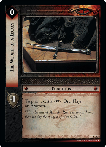 The Weight of a Legacy (1R282) Card Image