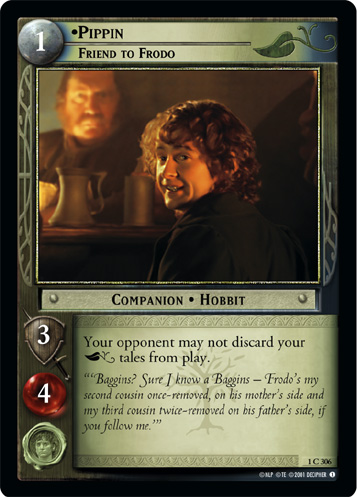 Pippin, Friend to Frodo (1C306) Card Image