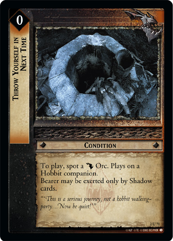 Throw Yourself in Next Time (2U71) Card Image
