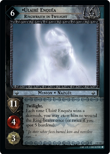 Ulaire Enquea, Ringwraith in Twilight (2U83) Card Image