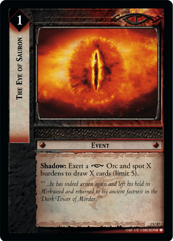 The Eye of Sauron (2U87) Card Image