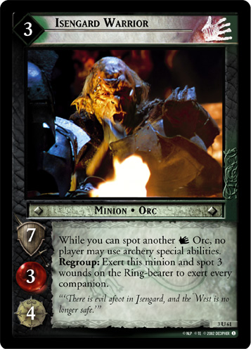 Isengard Warrior (3U61) Card Image