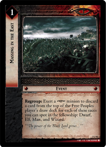 Massing in the East (3U92) Card Image