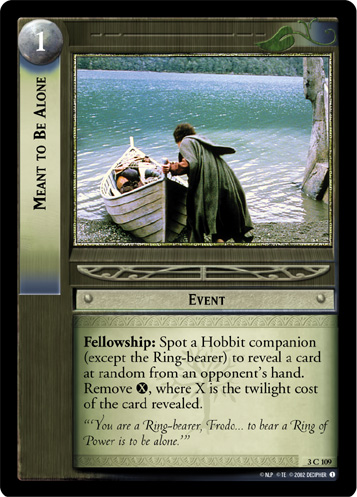 Meant to Be Alone (3C109) Card Image