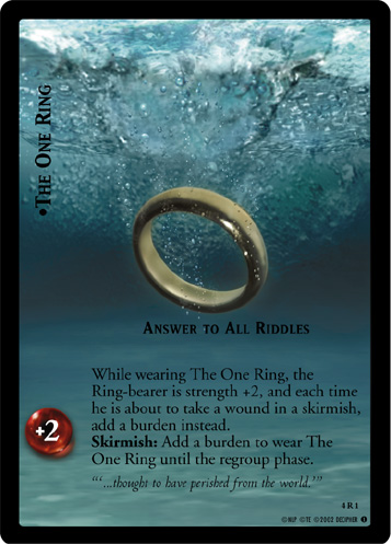 The One Ring, Answer To All Riddles (4R1) Card Image