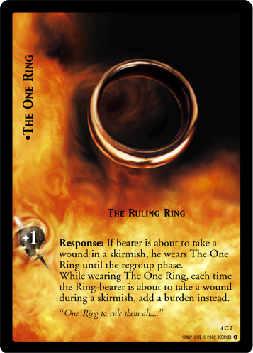 The One Ring, The Ruling Ring (4C2) Card Image