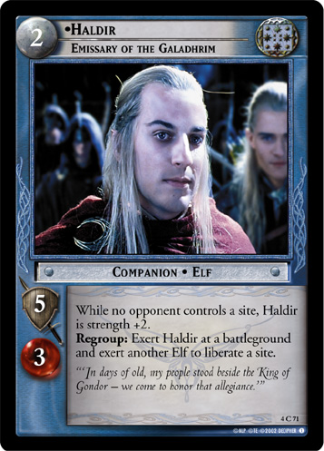 Haldir, Emissary of the Galadhrim (4C71) Card Image