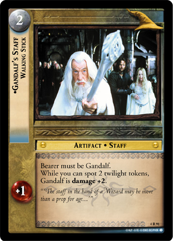 Gandalf's Staff, Walking Stick (4R91) Card Image