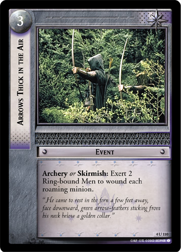 Arrows Thick in the Air (4U110) Card Image