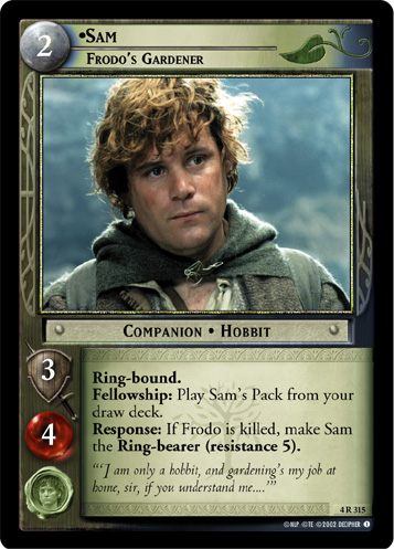 Sam, Frodo's Gardener (4R315) Card Image