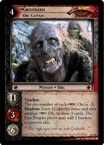 Grishnakh, Orc Captain (5R100) Card Image