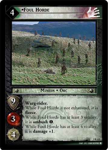 Foul Horde (AI) (5R125) Card Image