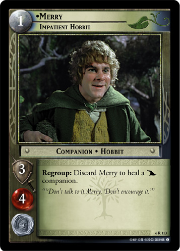 Merry, Impatient Hobbit (6R113) Card Image