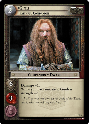 Gimli, Faithful Companion (7C6) Card Image