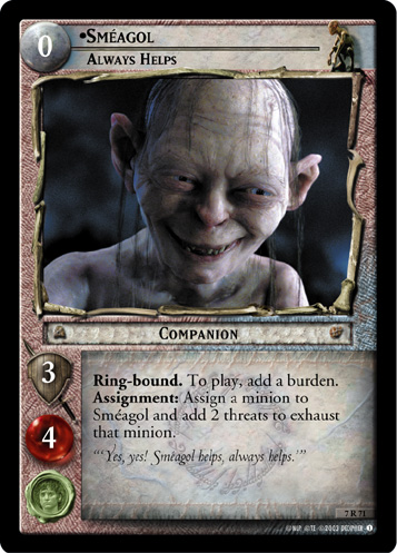 Smeagol, Always Helps (7R71) Card Image