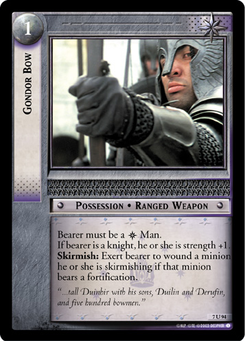 Gondor Bow (7U94) Card Image