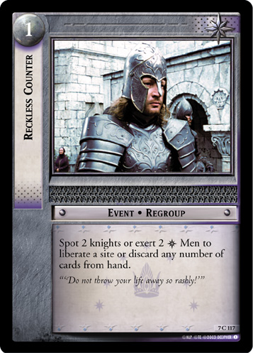 Reckless Counter (7C117) Card Image
