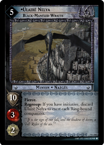 Ulaire Nelya, Black-Mantled Wraith (7U216) Card Image