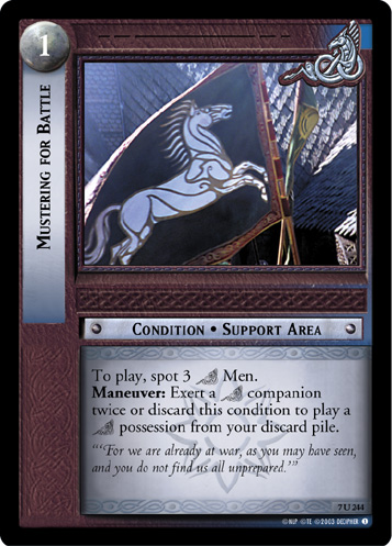 Mustering for Battle (7U244) Card Image