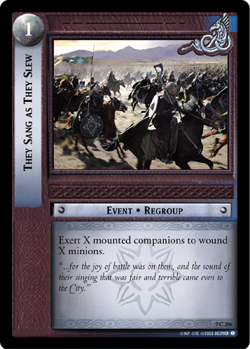 They Sang as They Slew (7C256) Card Image