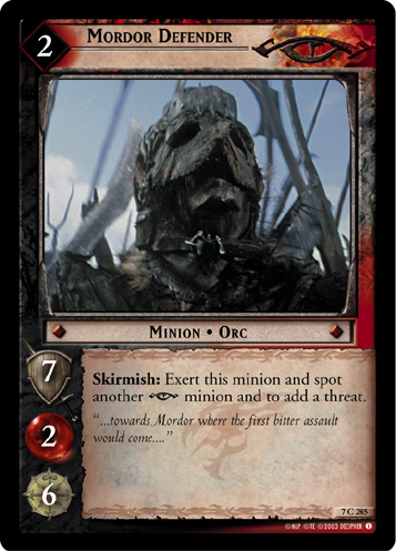 Mordor Defender (7C285) Card Image