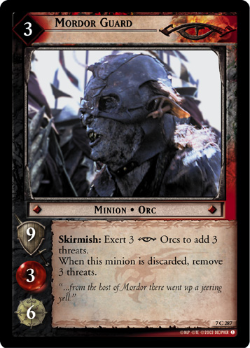 Mordor Guard (7C287) Card Image