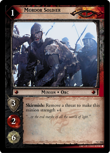 Mordor Soldier (7C290) Card Image