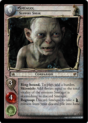 LotR TCG Wiki: Smeagol, Slinker (T) (5R29T)